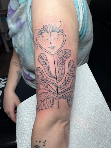 Explore dog tattoo ideas for men, creative tattoo ideas in Three Rivers, available at Portfolio Ink, LLC