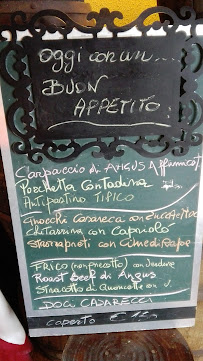 Aquila Nera Enoteca à Barcis menu