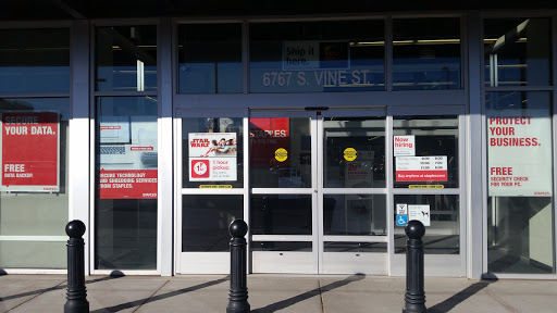 Office Supply Store «Staples», reviews and photos, 6767 S Vine St, Centennial, CO 80122, USA