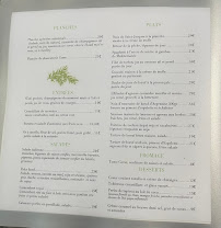 Menu du Restaurant l'Air du Temps à Aubagne