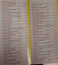 Carte du Mia Pizza Lampertico-Thiene à Thiene