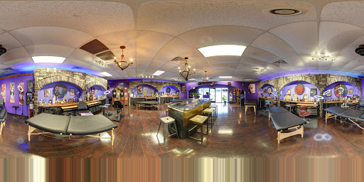 Explore sunflower and roses tattoo ideas, creative tattoo ideas in Oak Grove, available at NeverMore Galleries Tattoo Studio