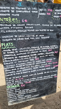 Le Bastringue à Paris menu