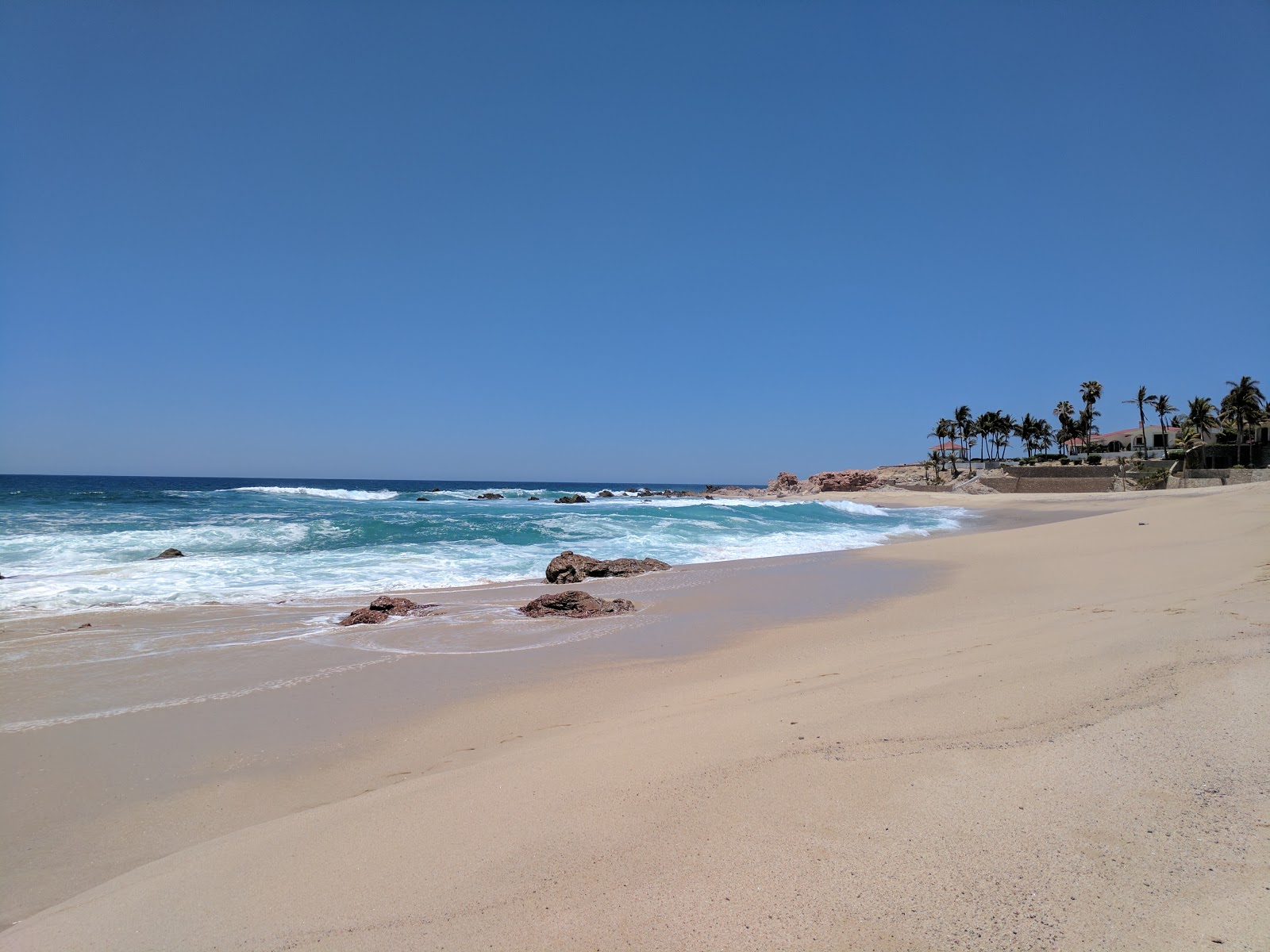 Fotografie cu Playa Punta Bella II cu o suprafață de nisip fin strălucitor