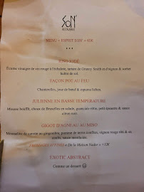 Restaurant Son' à Bordeaux menu