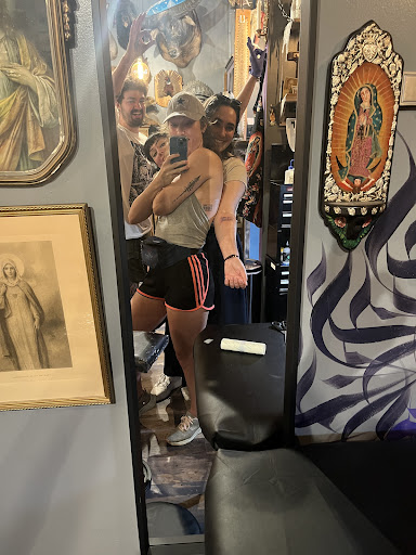 Explore life line tattoo ideas, creative tattoo ideas in Chicago, available at Purple Rhino Tattoo Piercing