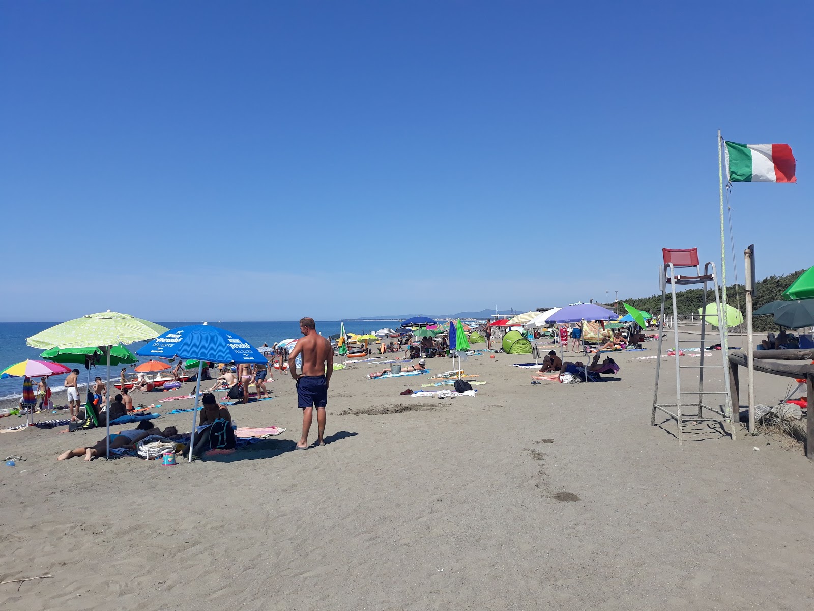 Foto van Spiaggia di Marina di Bibbona met gemiddeld niveau van netheid