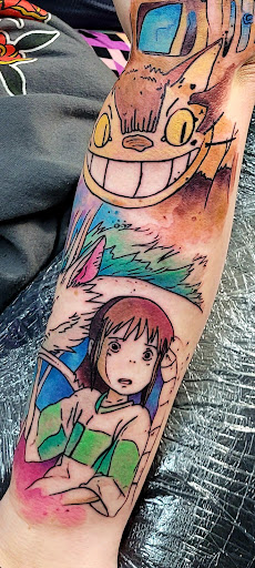 Explore military tattoo ideas for men, creative tattoo ideas in Benton, available at Spectrum Tattoo