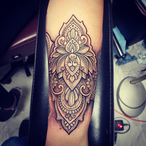 Explore fear tattoo ideas, creative tattoo ideas in Englewood, available at White Eagle Tattoo