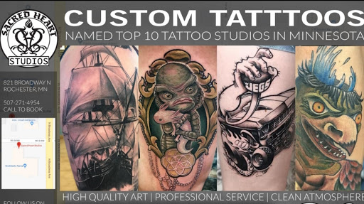Explore brat tattoo ideas, creative tattoo ideas in Rochester, available at Sacred Heart Studios