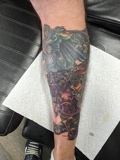 Explore women's hip tattoo ideas, creative tattoo ideas in Pembroke, available at Squids Ink Tattoo