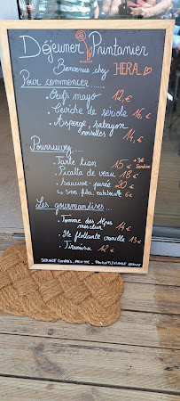 Carte du HERA Bistrot-Bar à vin à Saint-Tropez