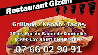 Restaurant Gizem à Lay-Saint-Christophe carte