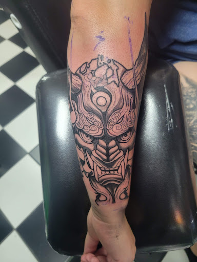 Explore grandchildren tattoos ideas, creative tattoo ideas in Columbia, available at Black Widow Tattoo