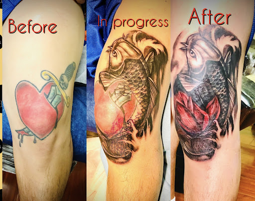 Explore awesome tattoo ideas for men, creative tattoo ideas in Garden Grove, available at Anna Hang Tattoo