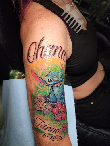 Explore tattoo ideas for back shoulder, creative tattoo ideas in Colton, available at Vengeance Ink Tattoo & body piercing