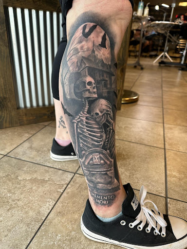 Explore viking chest tattoo ideas, creative tattoo ideas in Baraboo, available at Gold Leaf Tattoo Collective and Art Gallery