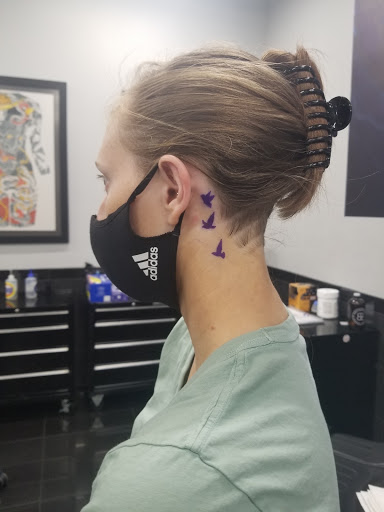 Explore fishing hook tattoo ideas, creative tattoo ideas in Addison, available at Cat Tattoo