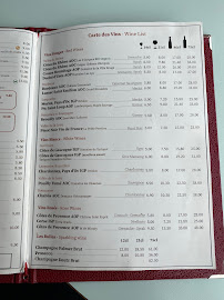Café Panis. à Paris menu