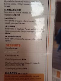 Menu du La Cantine à Orléans