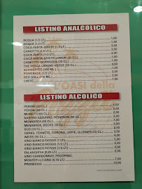 Menu du L'Oasi della Pizza à Rome