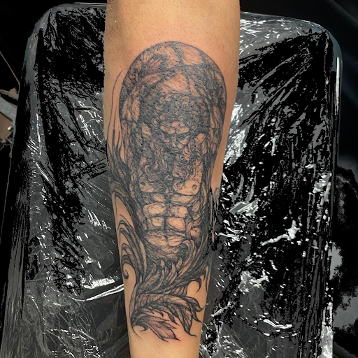 Explore wrist tattoo placement ideas, creative tattoo ideas in Greenville, available at Deep Liquid Ink