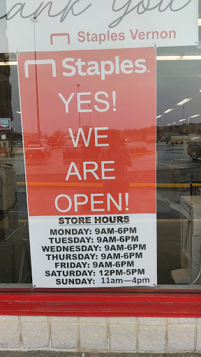 Office Supply Store «Staples», reviews and photos, 35 Talcottville Rd, Vernon, CT 06066, USA