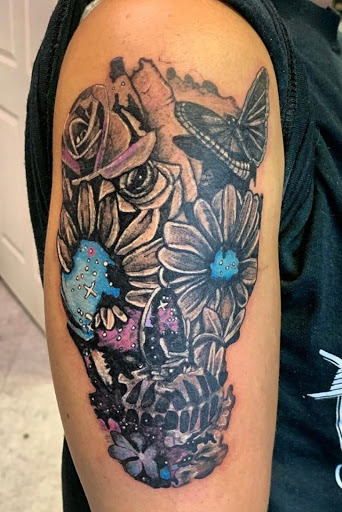 Explore mercury tattoo ideas, creative tattoo ideas in Hudson Falls, available at ALTERED ADDICTION TATTOOS