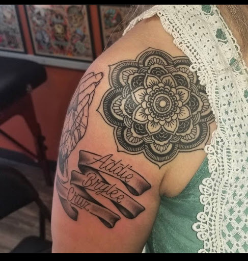 Explore pacman tattoo ideas, creative tattoo ideas in Hazard, available at Lost Gypsy Tattoo