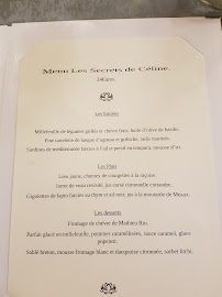 Restaurant Les Secrets de Celine à Lézan - menu / carte