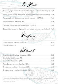 Menu / carte de Nero di Seppia Roma à Rome