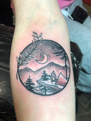 Explore raven tattoo ideas, creative tattoo ideas in Calumet, available at Tattooing by Big Ben