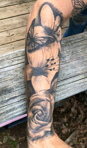 Explore wifes name tattoo ideas, creative tattoo ideas in Lansing, available at CDM Inked Studio