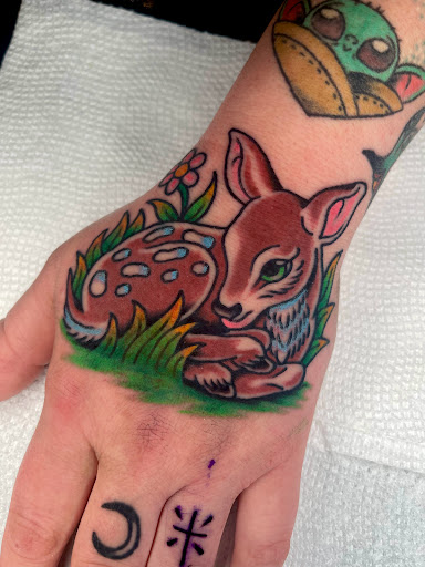 Explore native american indian tattoo ideas, creative tattoo ideas in Johnson City, available at Gold Cross Tattoo Co.