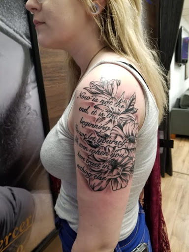 Explore road trip tattoo ideas, creative tattoo ideas in Edinboro, available at No Regrets Tattoo (Appointment Only)