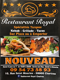 Kebab Royal Kebab Chartres à Chartres - menu / carte