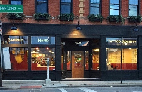 Tattoo Shop «Sacred Hand Tattoo Society», reviews and photos, 960 Parsons Ave, Columbus, OH 43206, USA