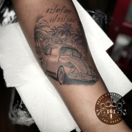 Explore sky tattoo ideas, creative tattoo ideas in Bronx, available at Brass Knuckles Ink Tattoo Studio