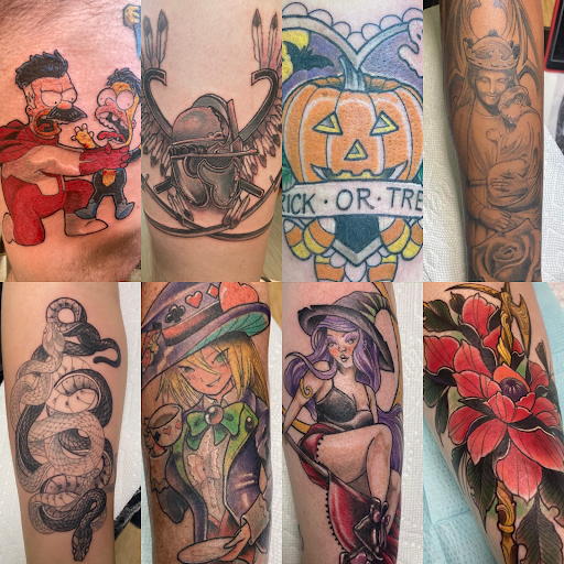 Explore country music tattoos ideas, creative tattoo ideas in Palm Harbor, available at Angry Owl Tattoo and Piercing
