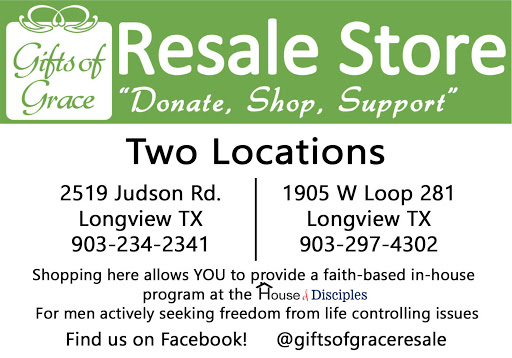Thrift Store «Gifts of Grace Resale Store», reviews and photos, 2519 Judson Rd, Longview, TX 75605, USA