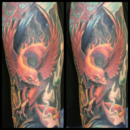 Explore anime flash tattoo ideas, creative tattoo ideas in Savannah, available at Tatlyfe Studios