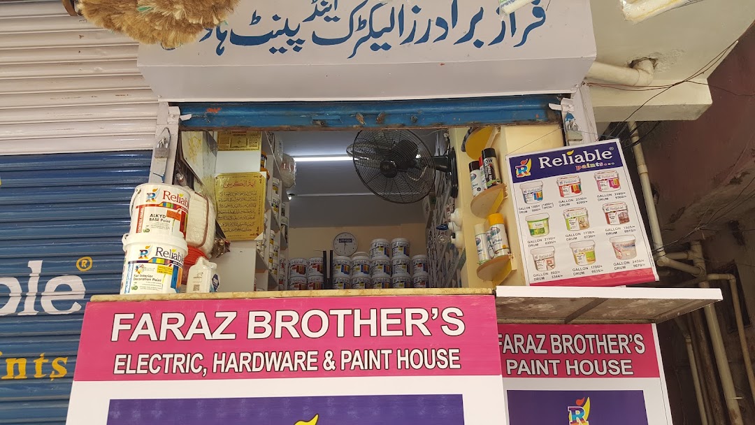 FARAZ BROTHERS,PAINT,ELECTRIC&HARDWARE STORE