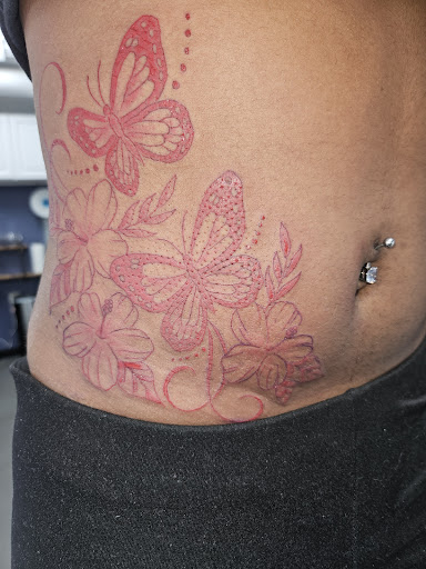 Explore tanjiro tattoo ideas, creative tattoo ideas in Oak Forest, available at Peace Of Art Tattoo And Art Studio