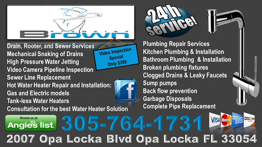 Plumber «Brown Plumbing, LLC», reviews and photos, 2007 Opa-Locka Blvd, Opa-locka, FL 33054, USA