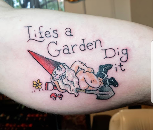 Explore culinary tattoo ideas, creative tattoo ideas in Milford, available at Golden Hammer Tattoo Studios