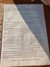 Menu / carte de Wirtshaus Tutzinger Keller à Tutzing