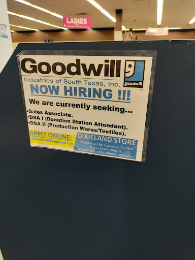 Thrift Store «Goodwill - Dixieland (Harlingen)», reviews and photos, 702 Dixieland Rd, Harlingen, TX 78550, USA