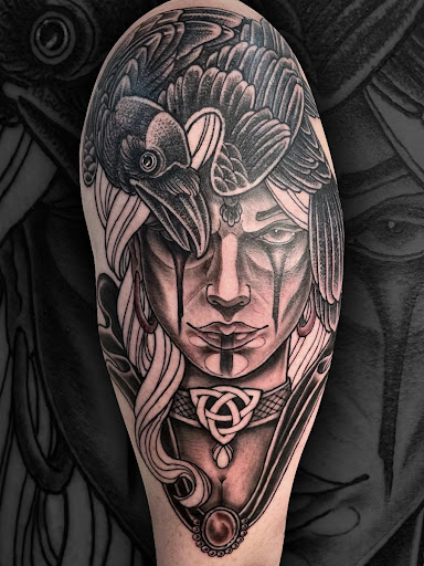 Explore barney tattoo ideas, creative tattoo ideas in Saratoga Springs, available at Shark Tooth Tattoo Co