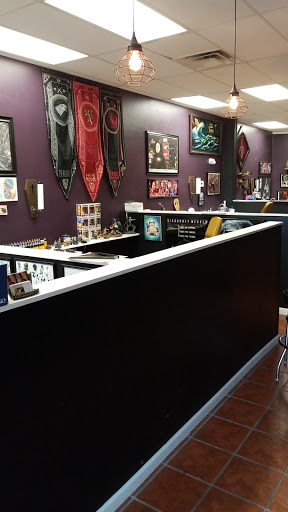 Explore dark tattoo sleeve ideas, creative tattoo ideas in Hazard, available at Electric Chair Tattoo