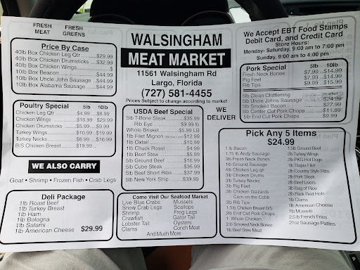 Butcher Shop «Walsingham Meat Market», reviews and photos, 11561 Walsingham Rd # H, Largo, FL 33778, USA